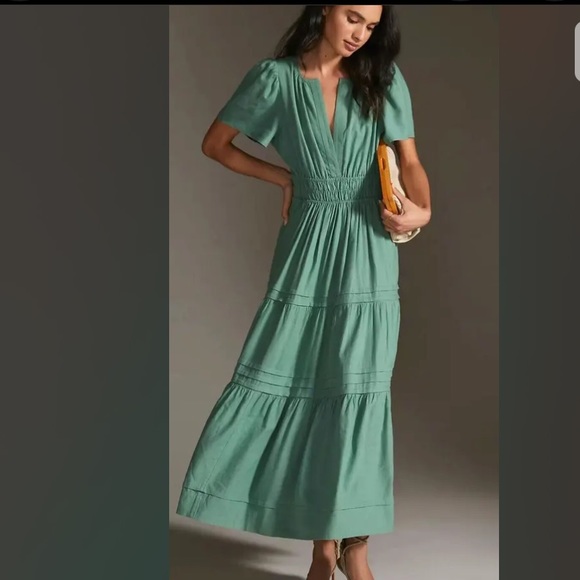 Anthropologie Dresses & Skirts - Anthropologie Somerset Linen Tiered maxi Dress. NWT